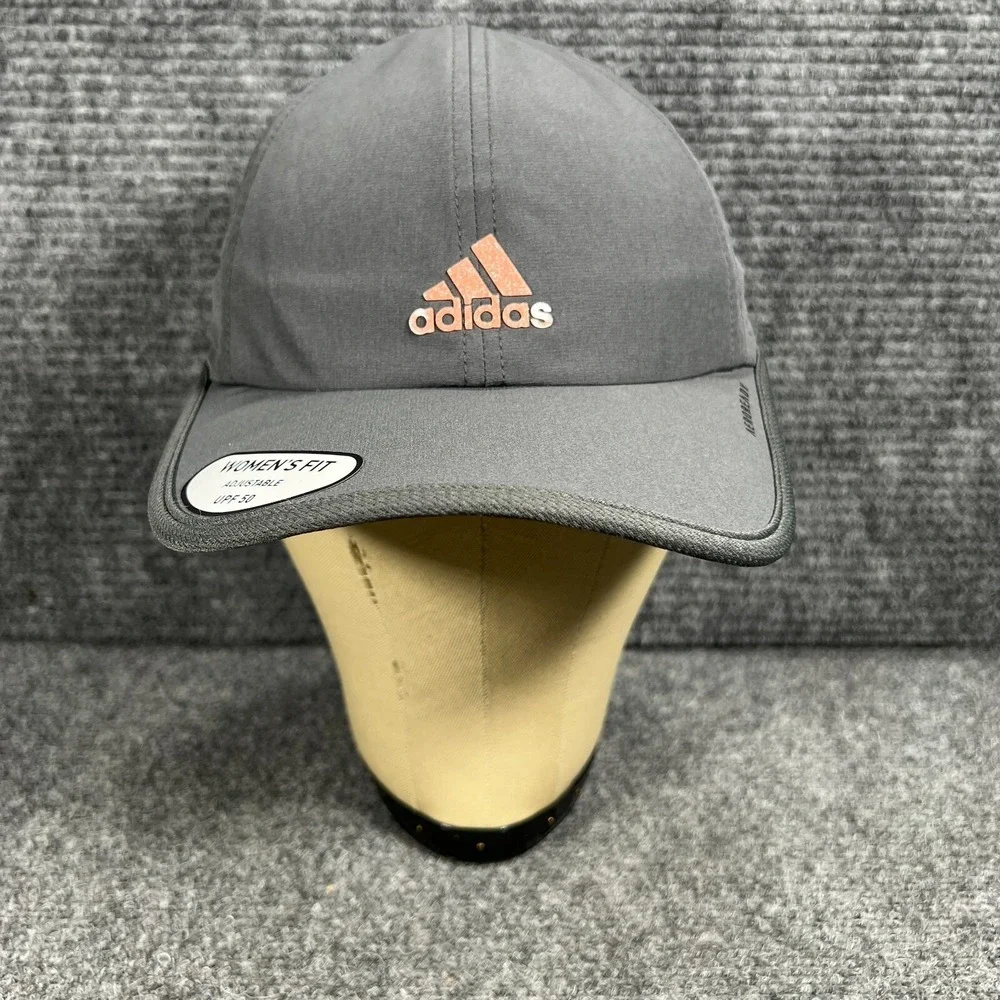 Adidas Hat Cap Womens Aeroready Superlite 2 Gray Strap Back OSFM Active New